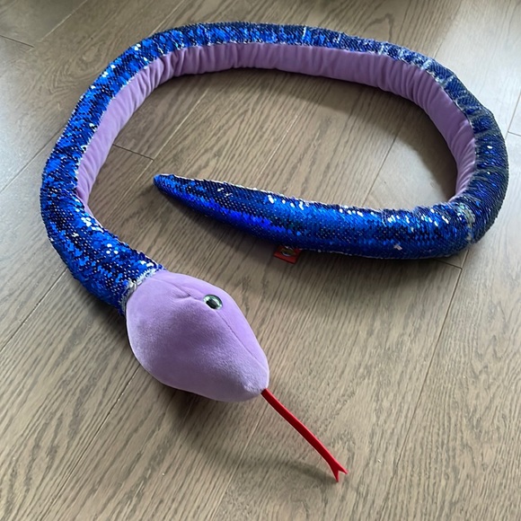 Other - Adventure Planet 64” inch Sequin plush purple Snake